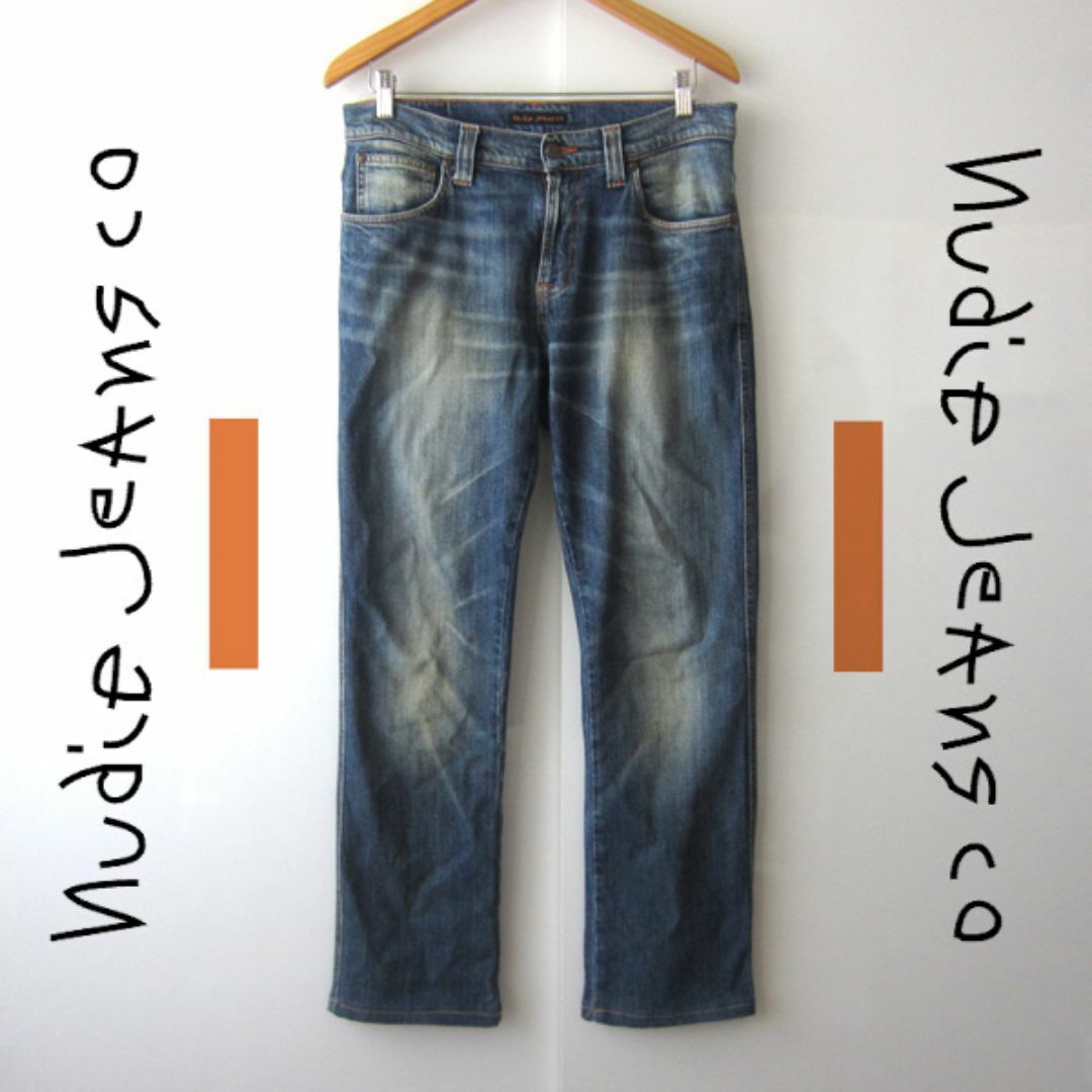 Nudie Jeans(ヌーディジーンズ)のNudie Jeans／ヌーディージーンズ★　ストレートデニム　32　 メンズのパンツ(デニム/ジーンズ)の商品写真