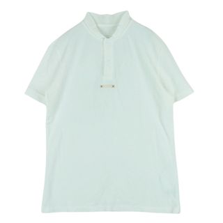 エムエムシックス(MM6)のMAISON MARGIELA メゾンマルジェラ 22SS S50GL0041 POLO SHIRT プルオーバー ベースボール 半袖 ポロシャツ ホワイト系 M【中古】(ポロシャツ)