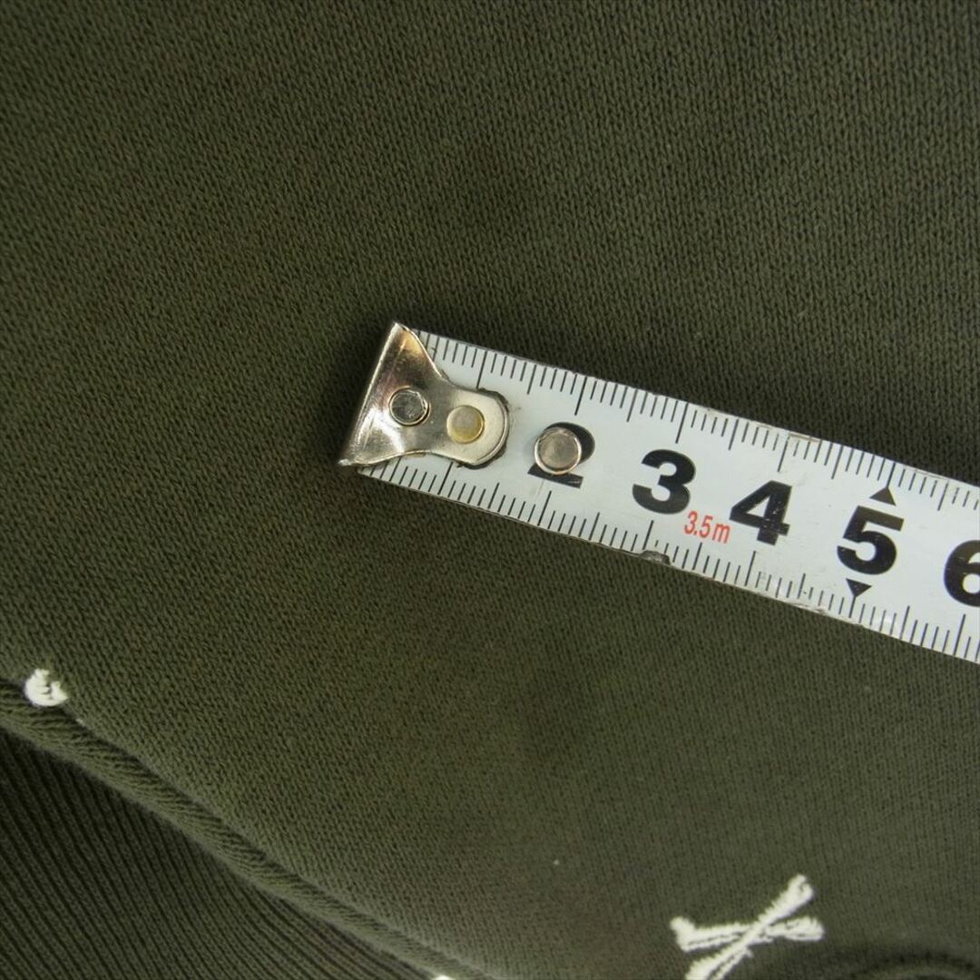 W)taps(ダブルタップス)のWTAPS ダブルタップス パーカー 23SS 222ATDT-CSM26 ACNE HOODY CTPL TEXTILE クロスボーン 刺繍 プルオーバー パーカー Olive Drab X 03【中古】 メンズのトップス(パーカー)の商品写真