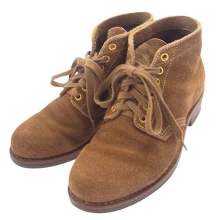 VISVIM ビズビム ブーツ 18AW 0118402002004 BRIGADIER BOOTS MID-FOLK ブリガディア スエード レースアップ ブーツ ブラウン系 8【中古】