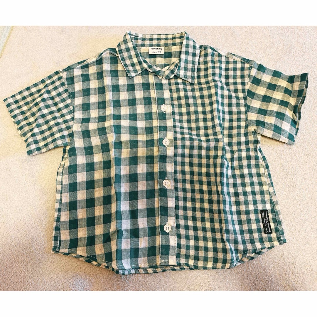 BREEZE(ブリーズ)のBREEZE チェックシャツ キッズ/ベビー/マタニティのキッズ服男の子用(90cm~)(Tシャツ/カットソー)の商品写真