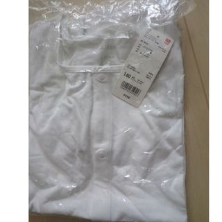 ユニクロ(UNIQLO)のエアリズム　前開き　クールネックＴ　半袖(Tシャツ/カットソー)