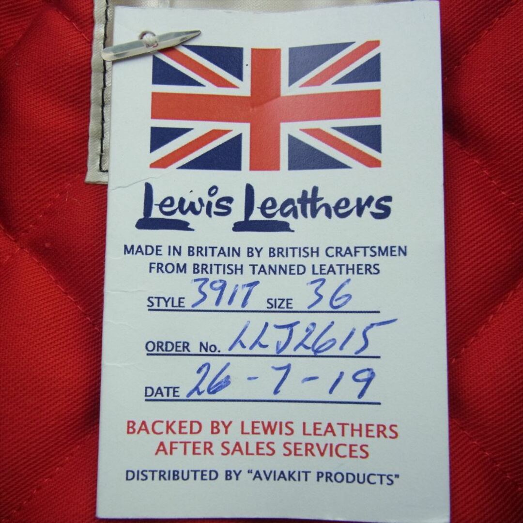 Lewis Leathers(ルイスレザー)のLewis Leathers ルイスレザー ライダースジャケット 391T ライトニング カウハイド  レザー ライダース ジャケット ブラック系 36【美品】【中古】 メンズのジャケット/アウター(その他)の商品写真