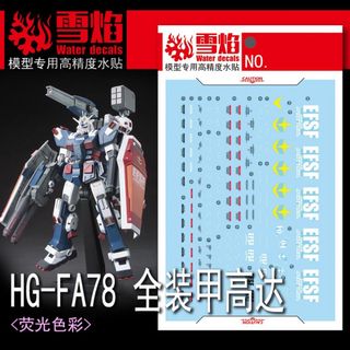 HG サンダーボルト フルアーマー･ガンダム 用蛍光水転写式デカール(模型/プラモデル)