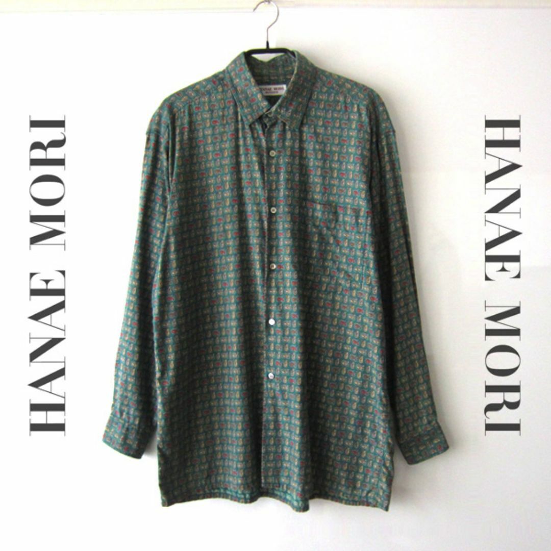 HANAE MORI(ハナエモリ)の美品　HANAE MORI／ハナエモリ★　ペーズリー柄　長袖シャツ メンズのトップス(シャツ)の商品写真