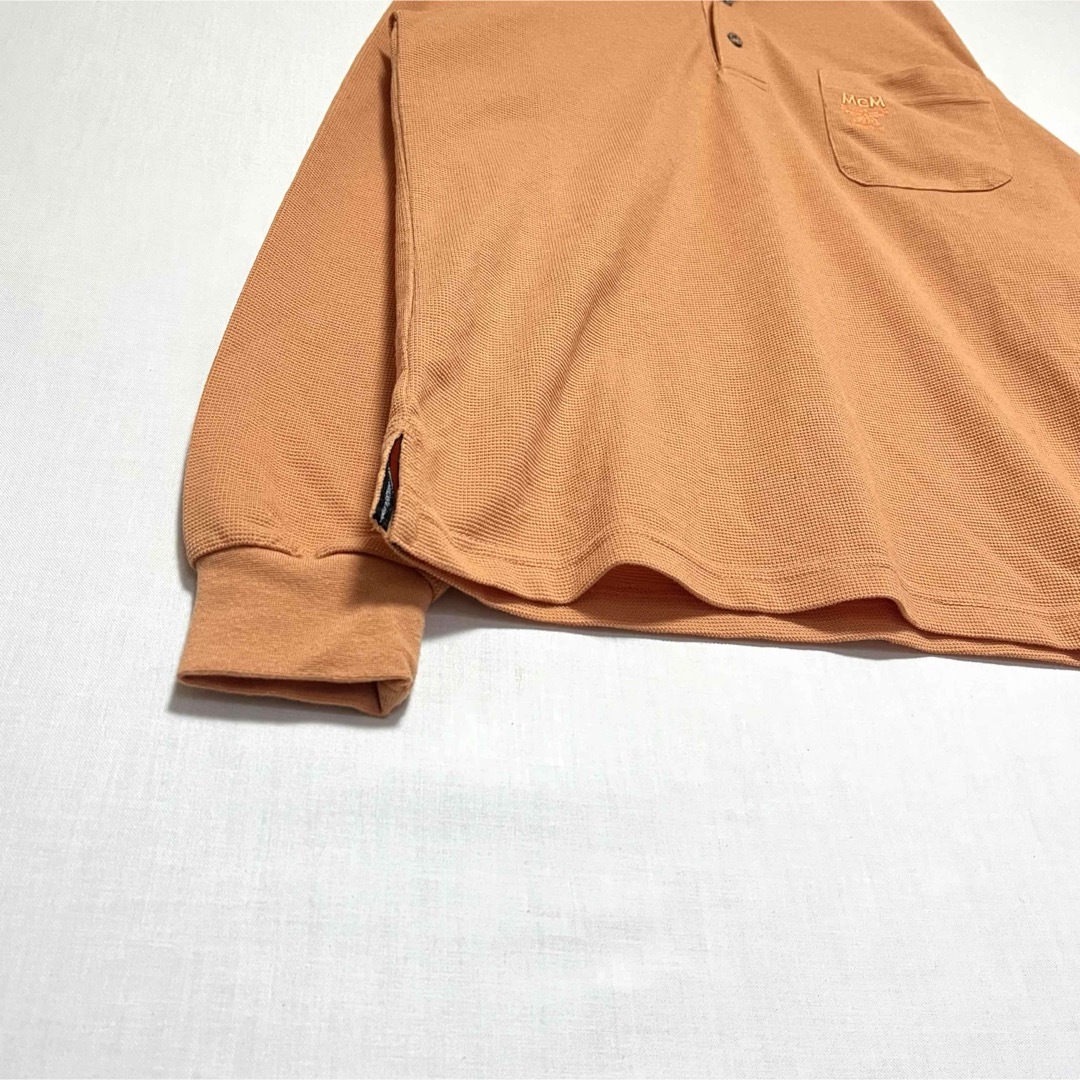 MCM(エムシーエム)のMCM Legere ポロシャツ 長袖 ブランド刺繍ロゴ ドウシシャ Sサイズ メンズのトップス(ポロシャツ)の商品写真