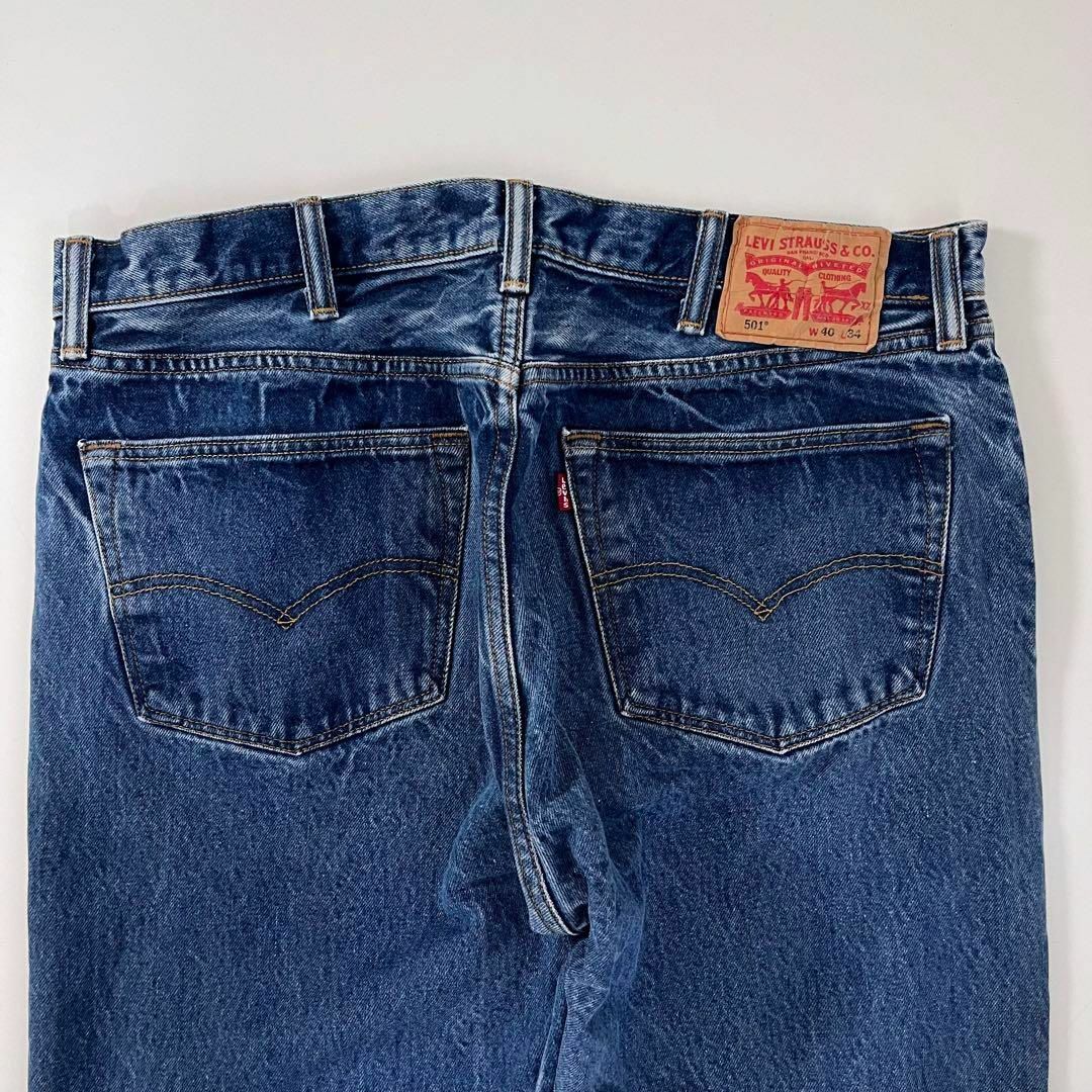 Levi's(リーバイス)のリーバイス 501 インディゴ w40 L34 デニム ジーンズ ビッグサイズ メンズのパンツ(デニム/ジーンズ)の商品写真