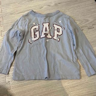 ベビーギャップ(babyGAP)の長袖Tシャツ ジグソーパズル消防車赤ボーダー、半袖Tシャツサメ水色(Tシャツ/カットソー)