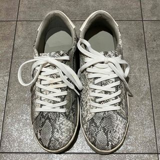 ザラ(ZARA)のZARA ザラ 靴 スニーカー パイソン型押 メンズ レディース25.5cm(スニーカー)