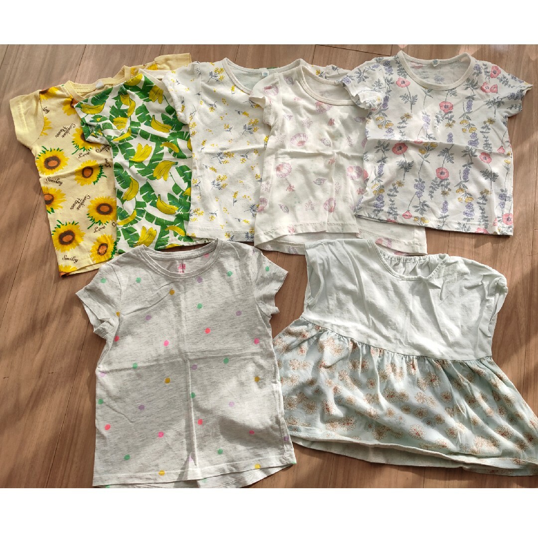 幼児Ｔシャツ7枚　95〜100サイズ キッズ/ベビー/マタニティのキッズ服女の子用(90cm~)(Tシャツ/カットソー)の商品写真