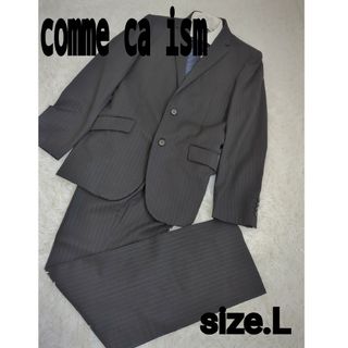 COMME CA ISM - COMME CA ISM　スーツ　セットアップ　黒　ジャケット　スラックス　上下