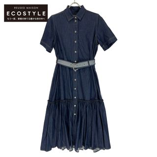 クリスチャンディオール 【美品/国内正規】312R17A3517 Denim Couture デニム コットン シャツドレス/ I:38