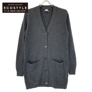 エルメス(Hermes)のエルメス 【新品同様/国内正規/19AW】セリエボタン カシミヤ100% Vネック ロング 34(カーディガン)