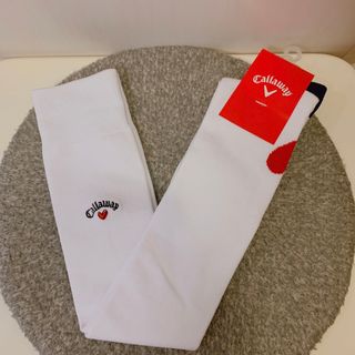 Callaway レディス ニーハイソックス color White