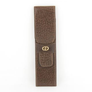 Gucci - 良品『USED』 GUCCI グッチ ペンケース レザー ブラウン【中古】