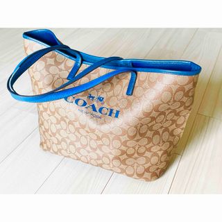 COACH - COACH コーチ 19915 トートバッグ シグネチャー ストライプ 赤