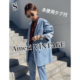 アメリヴィンテージ(Ameri VINTAGE)の未使用Ameriアメリヴィンテージ　前後2wayオーバージャケット★ライトブルー(テーラードジャケット)