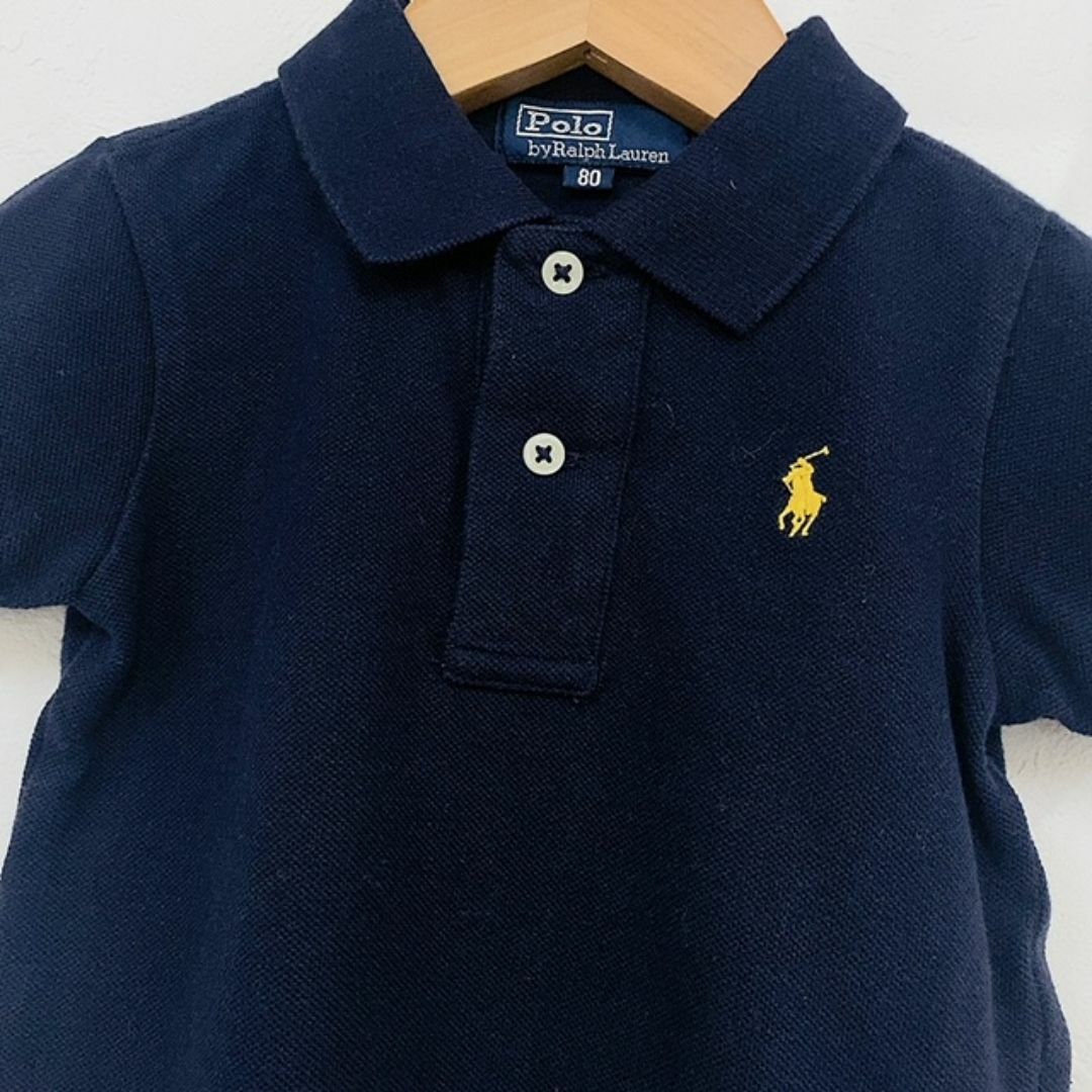 POLO RALPH LAUREN(ポロラルフローレン)の● ポロラルフローレン 半袖 ポロシャツ 80 紺 キッズ/ベビー/マタニティのベビー服(~85cm)(Ｔシャツ)の商品写真