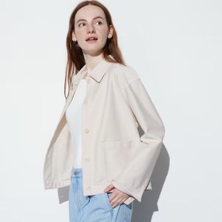 ユニクロ(UNIQLO)のジャージーリラックスジャケット(その他)