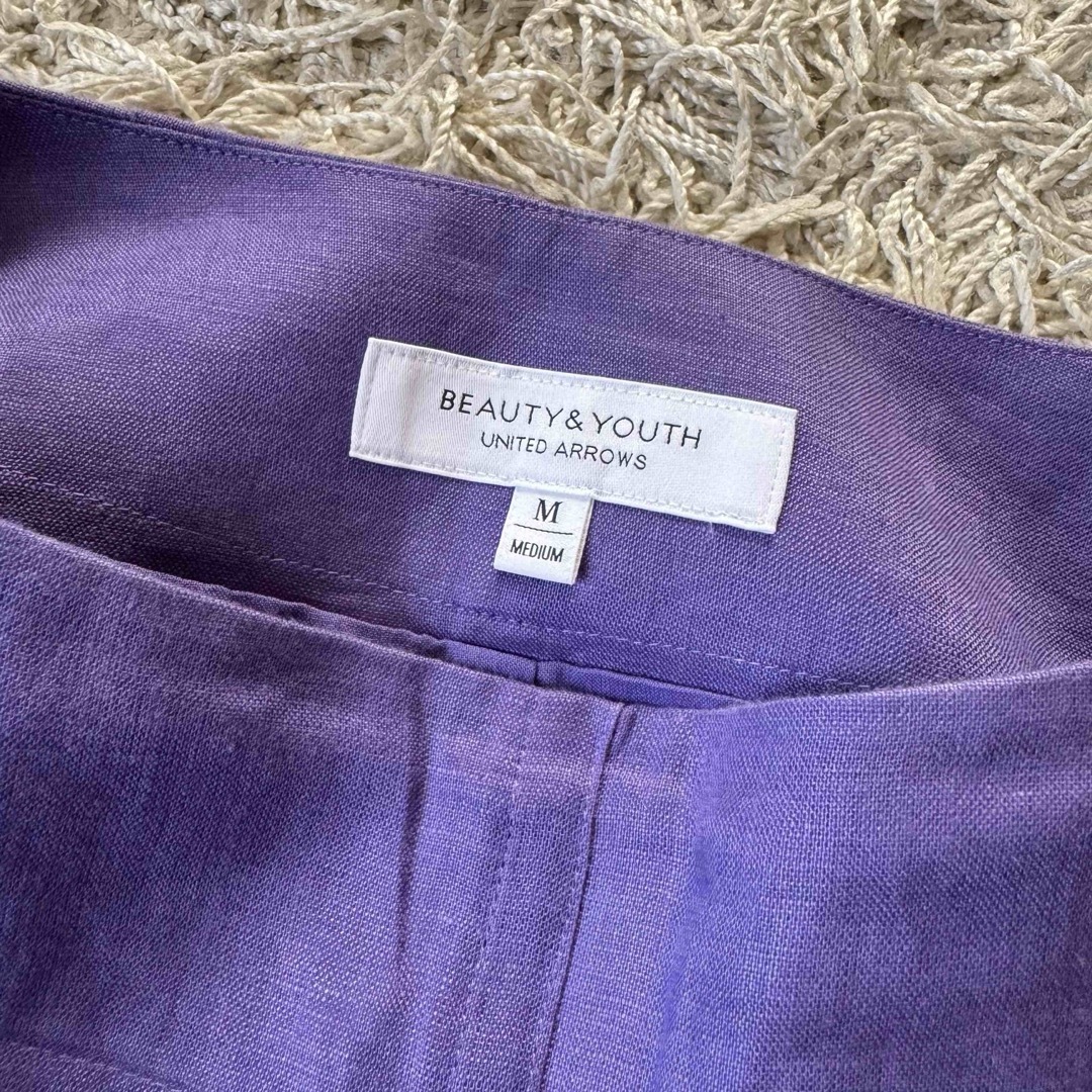 BEAUTY&YOUTH UNITED ARROWS(ビューティアンドユースユナイテッドアローズ)のカラーリネンフレアミドルスカート レディースのスカート(ロングスカート)の商品写真