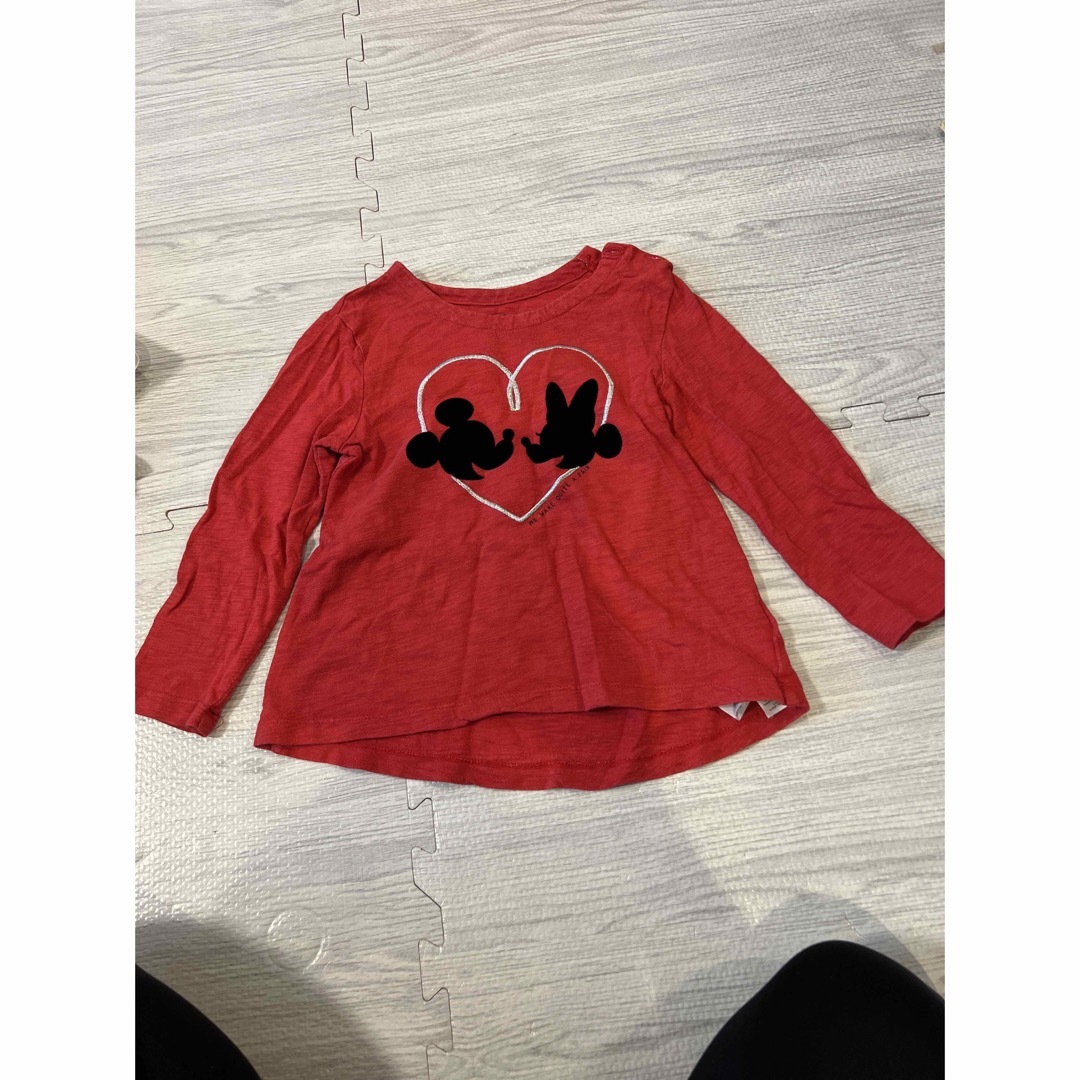 babyGAP(ベビーギャップ)のワンピース　長袖Tシャツ　ショートパンツ キッズ/ベビー/マタニティのキッズ服女の子用(90cm~)(ワンピース)の商品写真