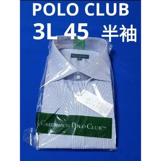 ♦GREENWICH POLO CLUB ♦半袖 3L 45♦メンズワイシャツ(シャツ)