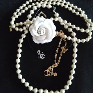 シャネル(CHANEL)のCHANELノベルティ＆コットンパールネックレス(ネックレス)