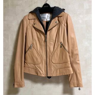 ドマ(DOMA)の未使用美品✨DOMA  Hoodie Jacket ライダース(ライダースジャケット)