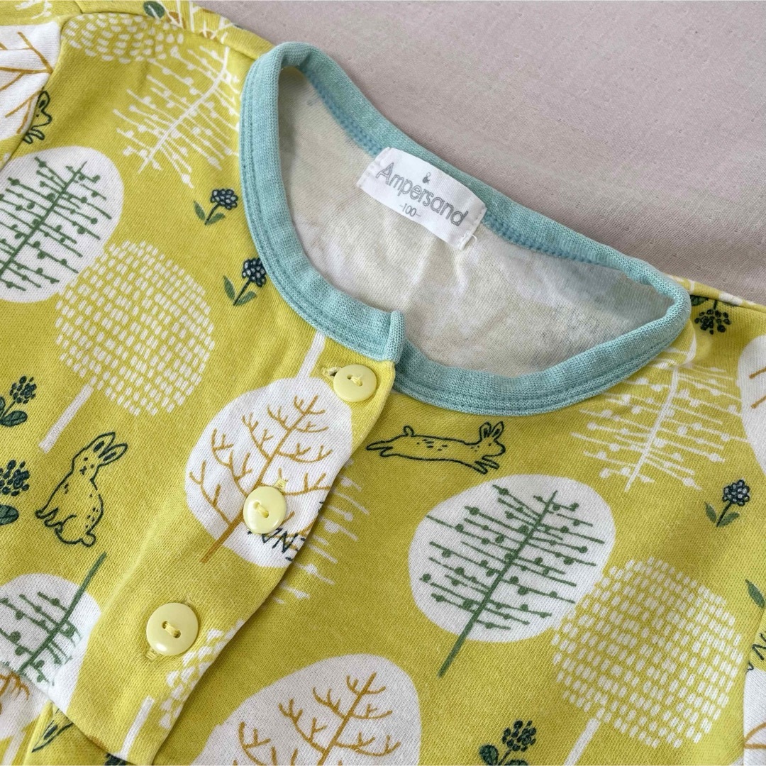 ampersand(アンパサンド)のパジャマ　長袖　100 女の子　アンパサンド キッズ/ベビー/マタニティのキッズ服女の子用(90cm~)(パジャマ)の商品写真