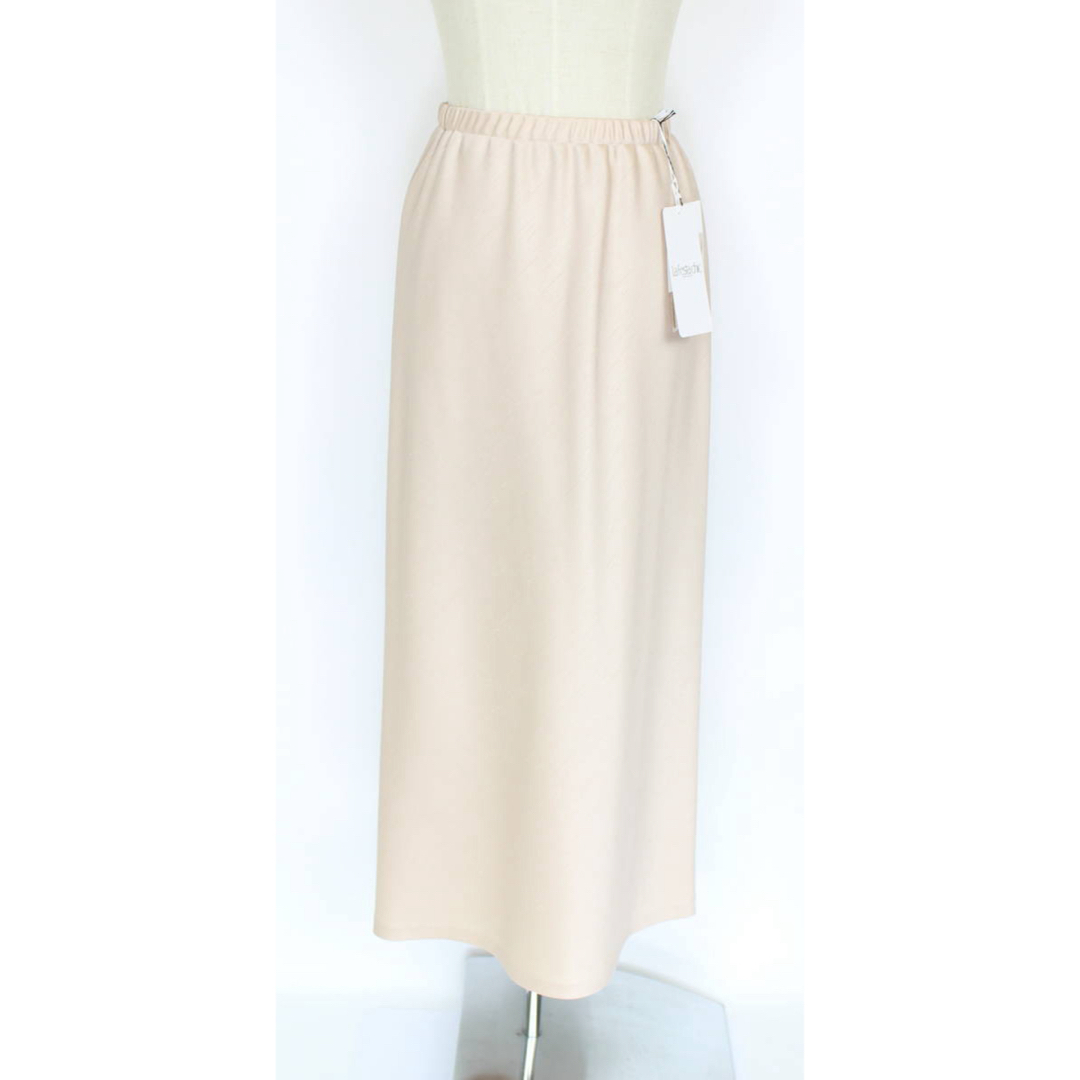 LAPINE(ラピーヌ)の新品 31900円 ラピーヌ 11号 ベージュ系 スカート 結婚式 ウエストゴム レディースのスカート(ロングスカート)の商品写真