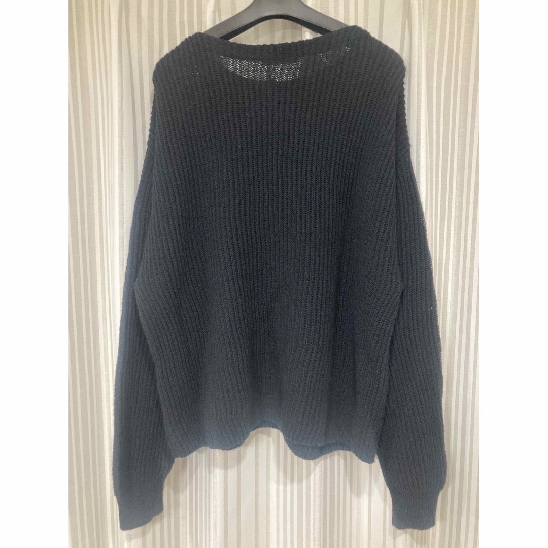 AURALEE(オーラリー)のオーラリー HARD TWIST WOOL RIB KNIT BOAT NECK メンズのトップス(ニット/セーター)の商品写真