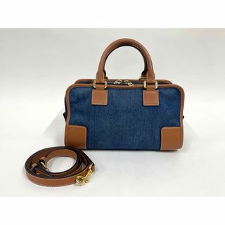 ロエベ(LOEWE)のLOEWE ロエベ♡ デニム アマソナ28 ミニボストン ハンドバッグ(ハンドバッグ)