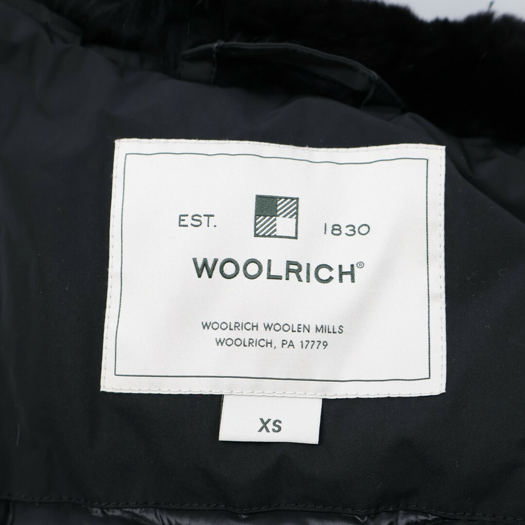 WOOLRICH(ウールリッチ)のウールリッチ WWOU0412 ﾌﾞﾗｯｸ APLE COAT ﾗﾋﾞｯﾄﾌｧｰﾀﾞｳﾝｺｰﾄ XS レディースのジャケット/アウター(その他)の商品写真