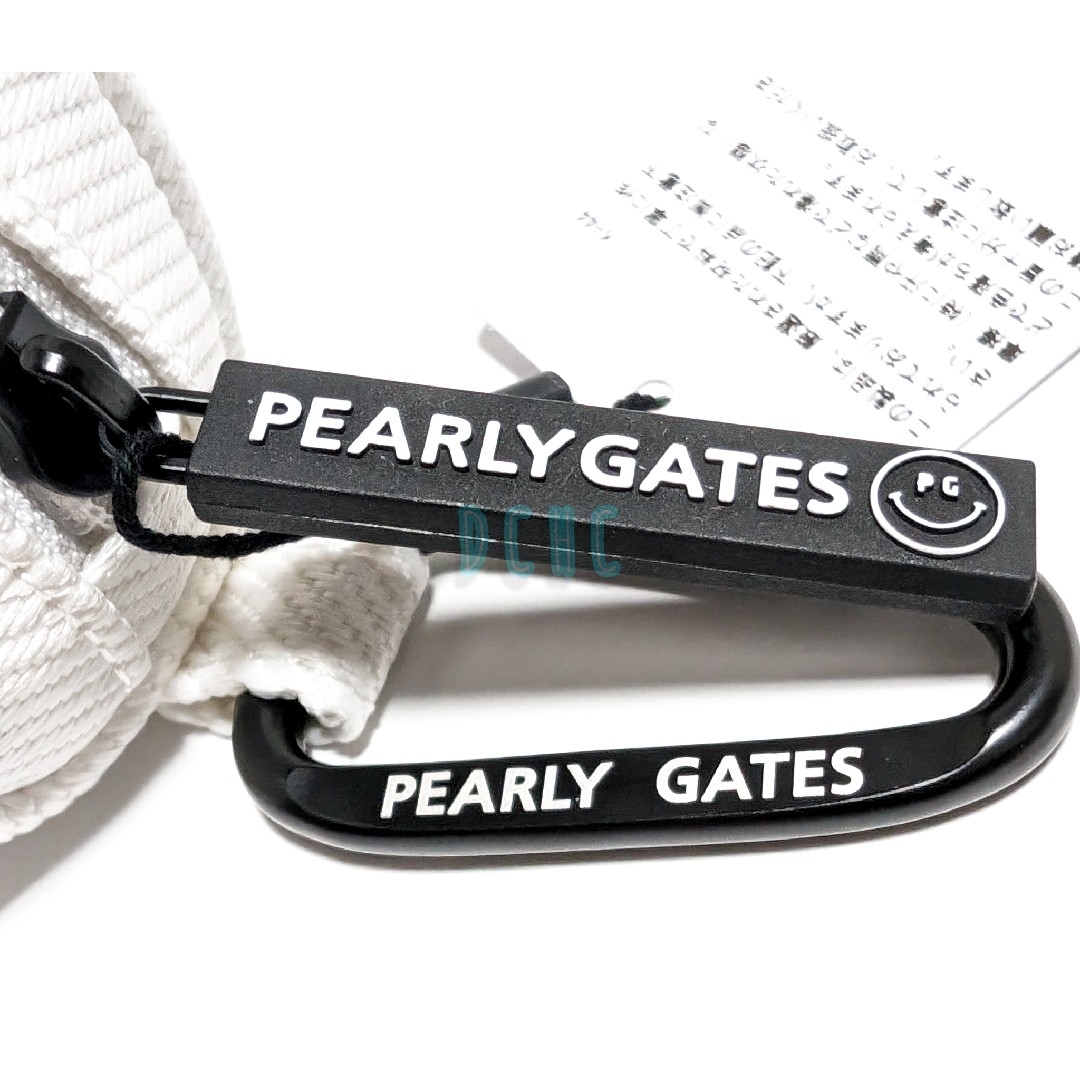 PEARLY GATES(パーリーゲイツ)の新品 【ホワイト】パーリーゲイツ ボールポーチ　ゴルフ スポーツ/アウトドアのゴルフ(バッグ)の商品写真