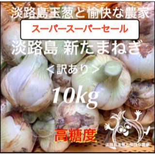 ＜訳あり＞淡路島産新玉ねぎ10kg 高糖度 新玉葱 新たまねぎ (野菜)