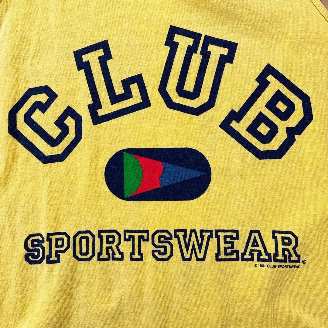 VINTAGE(ヴィンテージ)のUSA製　90s CLUB SPORTSWEAR プリント　タンクトップ　古着 メンズのトップス(タンクトップ)の商品写真