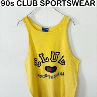 VINTAGE - USA製　90s CLUB SPORTSWEAR プリント　タンクトップ　古着