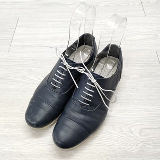 ショセ(chausser)のTRAVEL SHOES by chausser サイズ37 ローヒール シューズ・靴 ネイビー レディース ショセ【中古】4-0318G◎(その他)