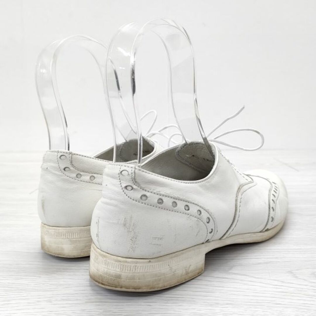 chausser(ショセ)のTRAVEL SHOES by chausser ウイングチップ レザー マニッシュシューズ TR-004 39 シューズ・靴 ホワイト レディース ショセ【中古】4-0318G◎ レディースの靴/シューズ(その他)の商品写真