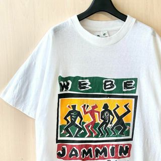 ヴィンテージ(VINTAGE)の90s古着　ヴィンテージ　Tシャツ　柔らかめ生地　バハマ　グラフィック　民族(Tシャツ/カットソー(半袖/袖なし))