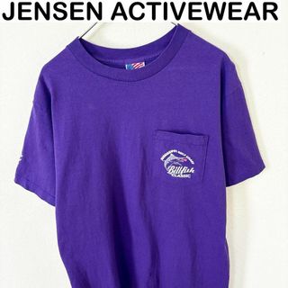 ヴィンテージ(VINTAGE)のUSA製　 JENSEN ACTIVEWEAR 半袖　Tシャツ　古着　アメカジ(Tシャツ/カットソー(半袖/袖なし))