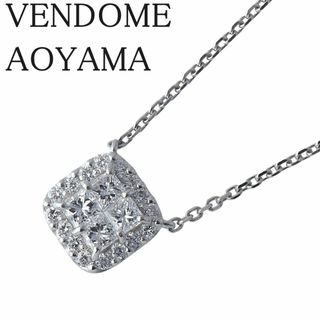 ヴァンドームアオヤマ(Vendome Aoyama)のヴァンドーム青山 ダイヤモンド プリンセス ネックレス 現行モデル ダイヤ0.22ct PT850/PT950 45cm 新品仕上げ済 VENDOME AOYAMA VA【16188】(ネックレス)