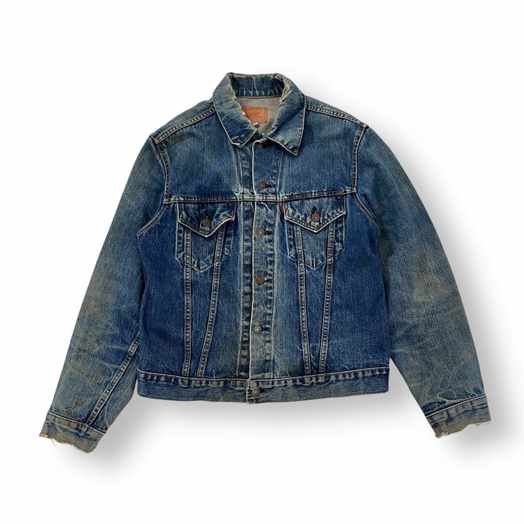 Levi's(リーバイス)の70s リーバイス 70505 4th デニムジャケット ケアタグ ヴィンテージ メンズのジャケット/アウター(Gジャン/デニムジャケット)の商品写真