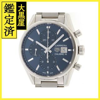 タグホイヤー(TAG Heuer)のタグ・ホイヤー　カレラ　キャリバー16　ブルー/SS  メンズ【471】N(腕時計(アナログ))