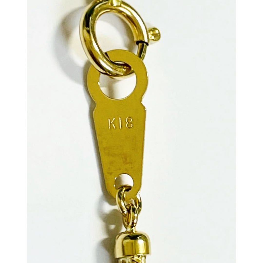 ☆K18  3連スネークチェーンネックレス 42.5cm☆ レディースのアクセサリー(ネックレス)の商品写真