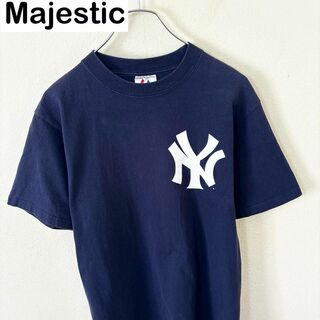 マジェスティック(Majestic)のMajestic ニューヨーク・ヤンキース　半袖　プリント　Tシャツ　古着(Tシャツ/カットソー(半袖/袖なし))