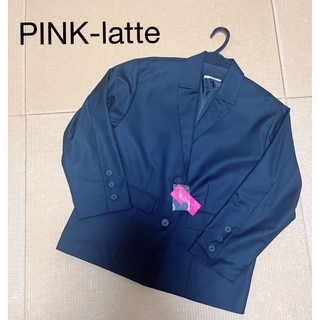 ピンクラテ(PINK-latte)のピンクラテ ビックシルエットテーラードジャケット ブラック Mサイズ 150cm(ジャケット/上着)