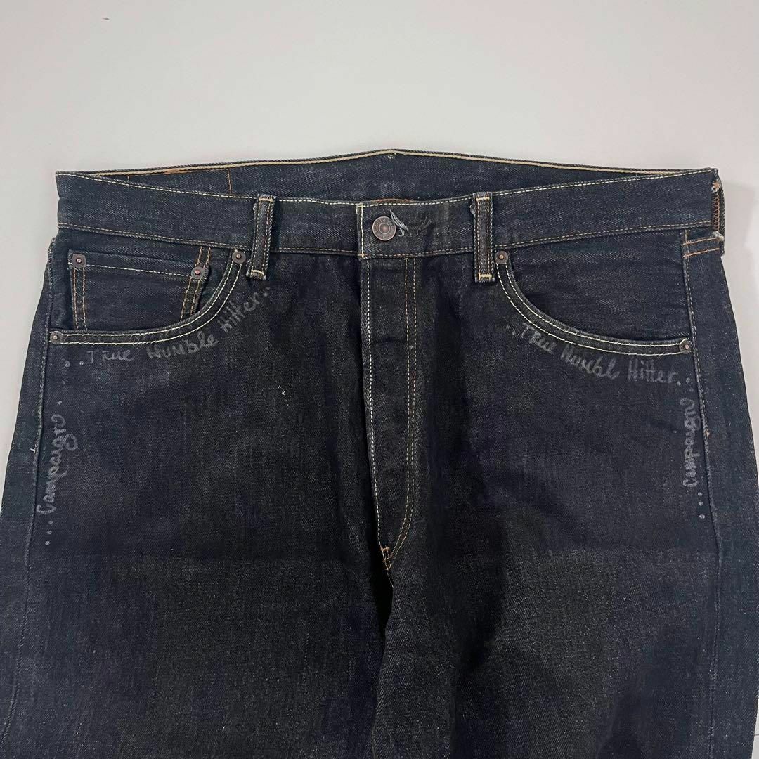 Levi's(リーバイス)のリーバイス 501 ブラックデニム ペイント メキシコ製 w36 先染め メンズのパンツ(デニム/ジーンズ)の商品写真