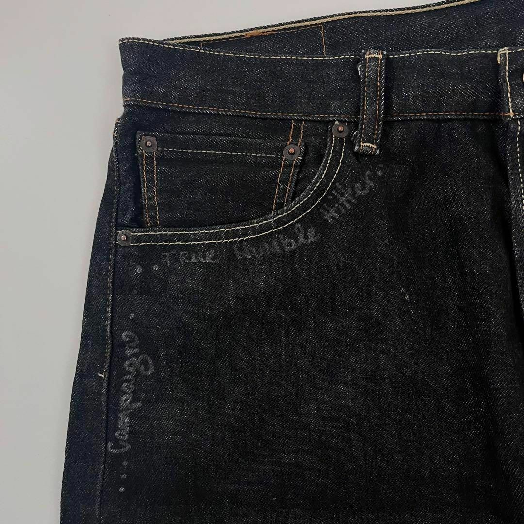 Levi's(リーバイス)のリーバイス 501 ブラックデニム ペイント メキシコ製 w36 先染め メンズのパンツ(デニム/ジーンズ)の商品写真