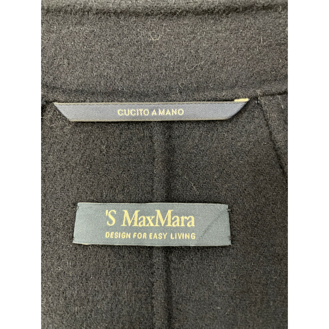 エスマックスマーラ 901103016 ｸﾁｰﾄｱﾏｰﾉ ﾈｲﾋﾞｰ ﾀﾞﾌﾞﾙﾌﾞﾚｽﾄﾍﾞﾙﾄｺｰﾄ 42 レディースのジャケット/アウター(その他)の商品写真